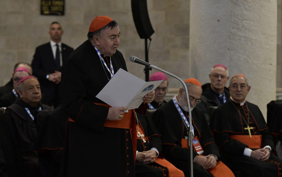 Bari, 23 febbraio 2020.
BASILICA DI SAN NICOLA. Papa Francesco incontra i Vescovi del Mediterraneo.